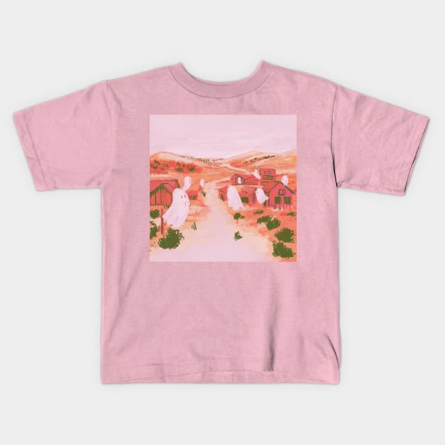 Ghost Town Kids T-Shirt by SarahWrightArt